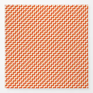 Tischdecke Wellenmuster Beige Orange