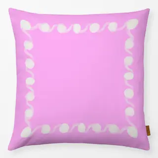 Kissen Punkterand Pink