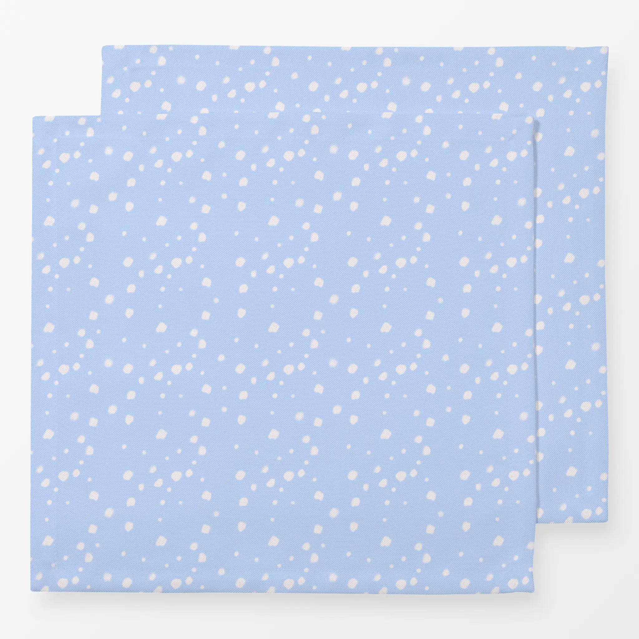 Servietten Fleckenmuster Blau - Winter, Symbole & Muster - von „Sophie Augustin Illustration"; Muster, Punkte, Terrazzo, Sch...