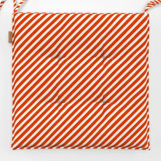 Sitzkissen Diagonale Streifen Rot
