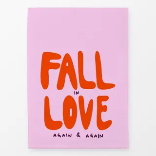 Geschirrtücher Fall in Love Pink Orange