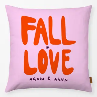 Kissen Fall in Love Pink Orange