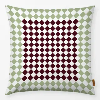 Kissen Mint Bordeaux