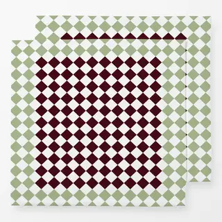 Servietten Mint Bordeaux