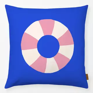 Kissen Schwimmring Blau Rosa