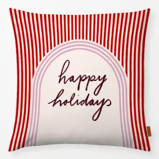 Kissen Happy Holidays Bogen