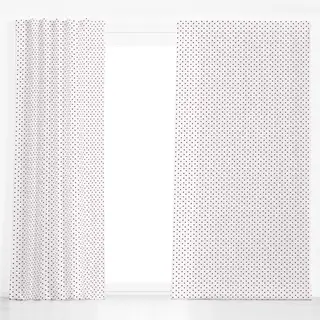 Dekovorhang Polkadots Halbversatz