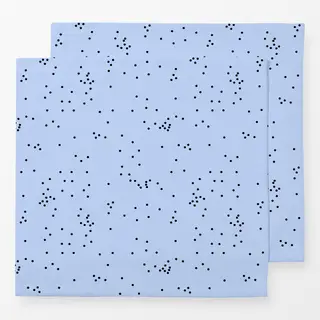Servietten gestreute Punkte Blau
