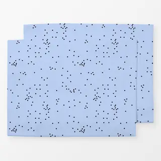Tischset gestreute Punkte Blau