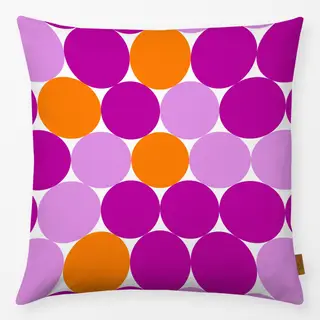 Kissen Punkte groß Pink Orange