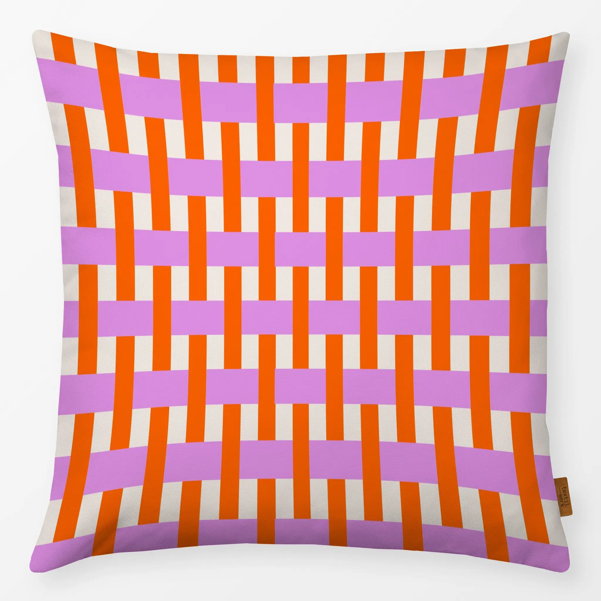 Kissen Kissen Webmuster Pink Orange