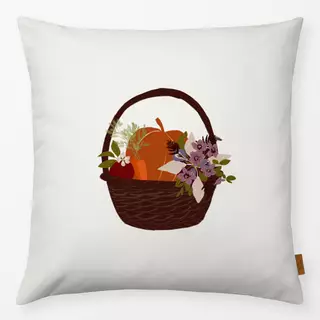 Kissen Erntekorb Beige
