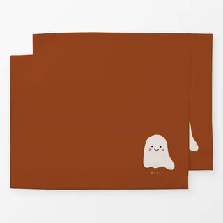 Tischset Orangebraun