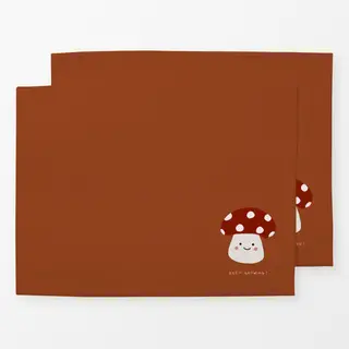 Tischset Orangebraun