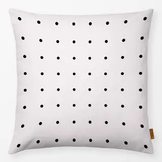 Kissen Polkadots Raster Schwarz