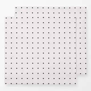 Servietten Polkadots Raster Schwarz