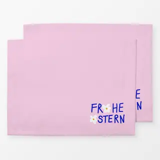 Tischset Frohe Ostern Blume Pink