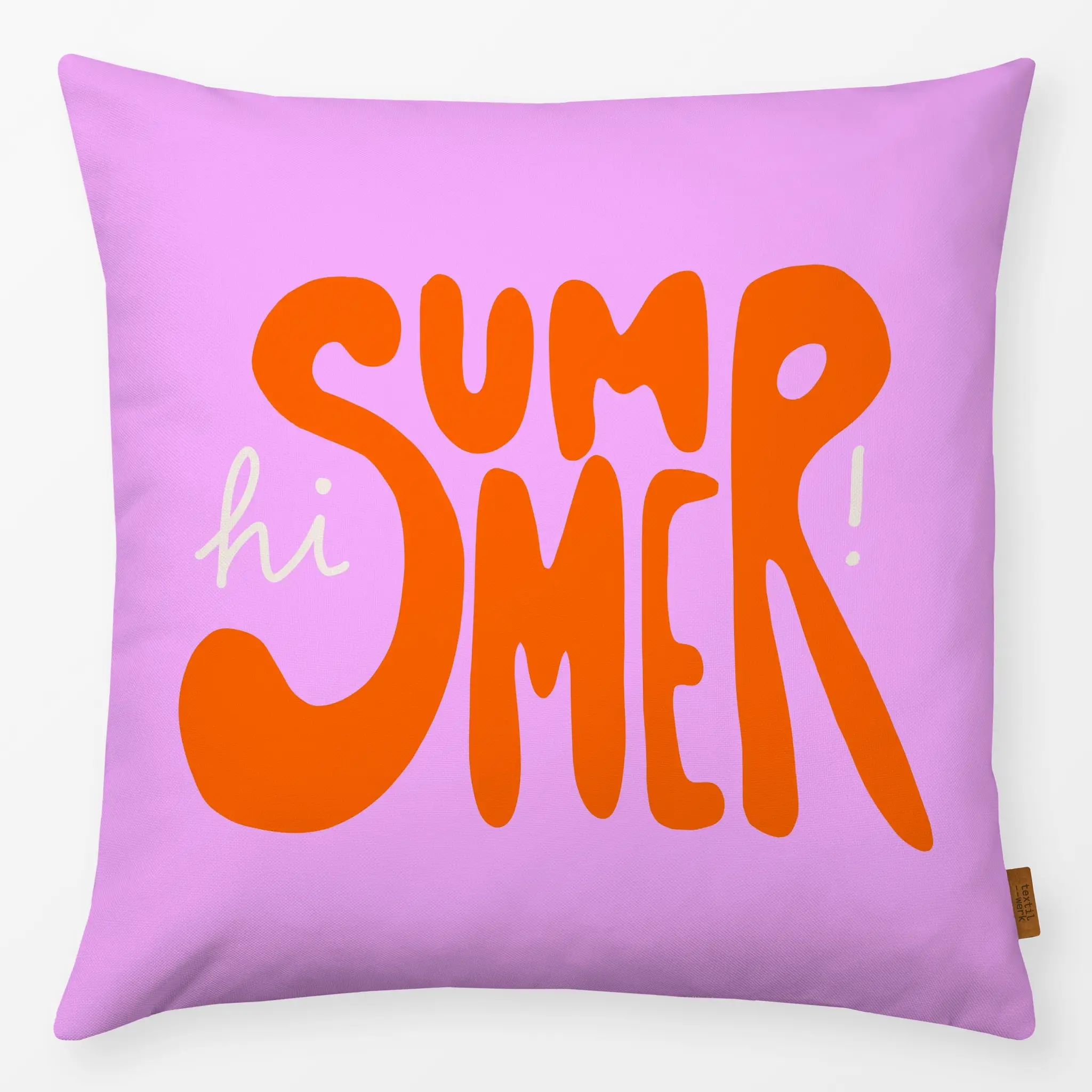 Kissen Kissen Hi Summer Pink Orange
