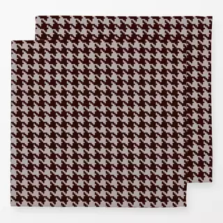 Servietten Hahnentritt Braun Beige