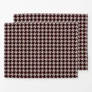 Tischset Hahnentritt Braun Beige