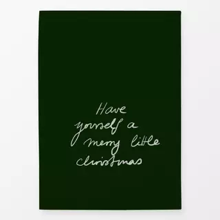 Geschirrtücher merry little christmas Grün