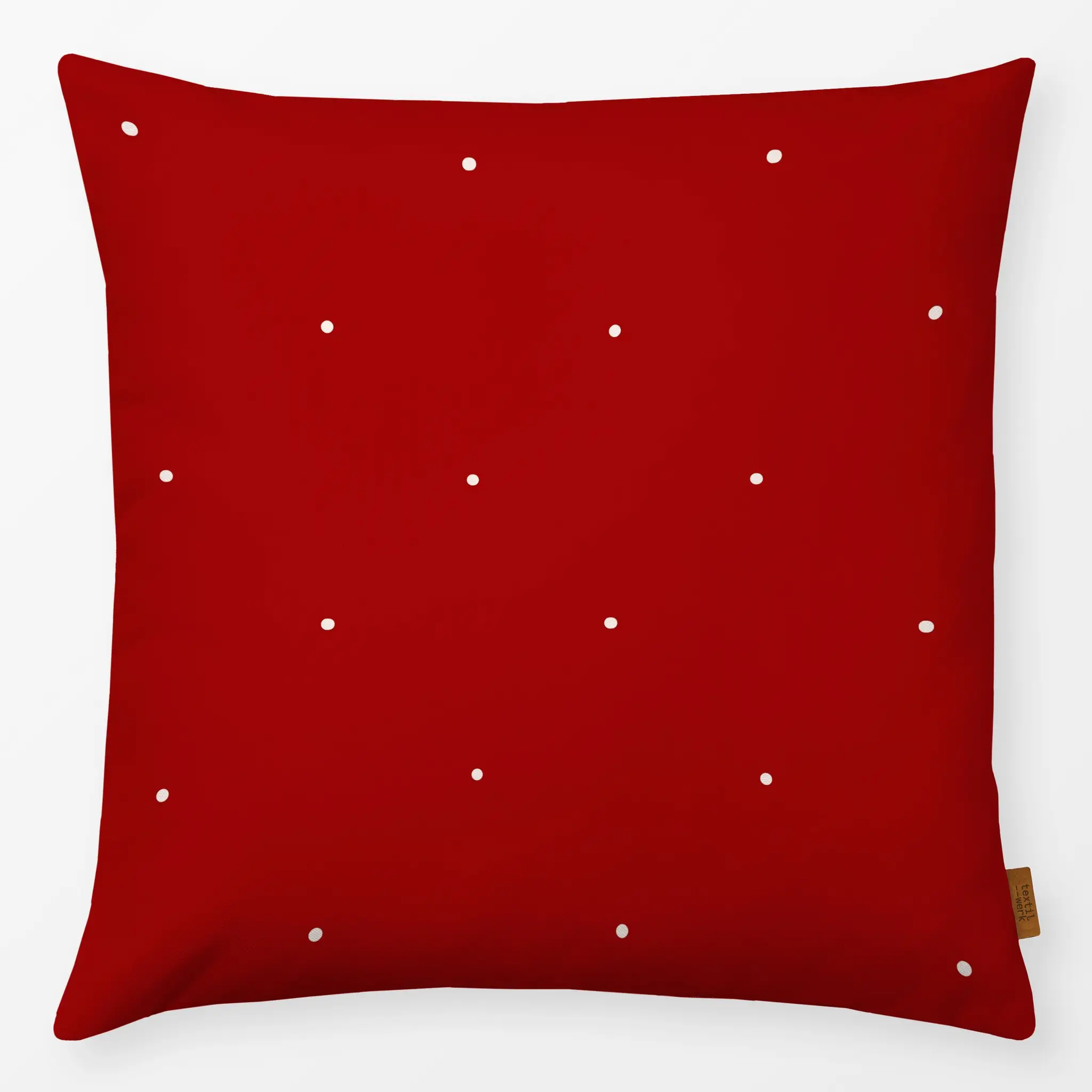 Kissen Kissen Mini Dots Rot Weiß