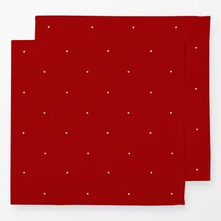 Servietten Mini Dots Rot Weiß