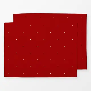 Tischset Mini Dots Rot Weiß