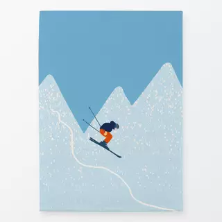 Geschirrtücher Ski Abfahrt Berg