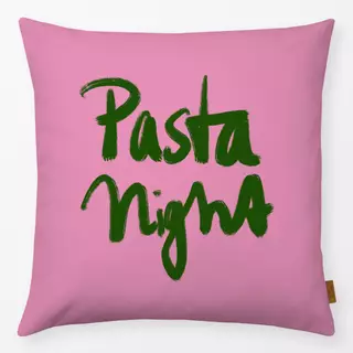 Kissen Pasta Night Pink Grün