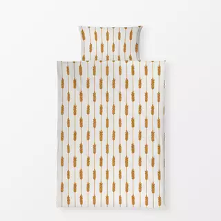 Bettwäsche Getreide Streifen Beige