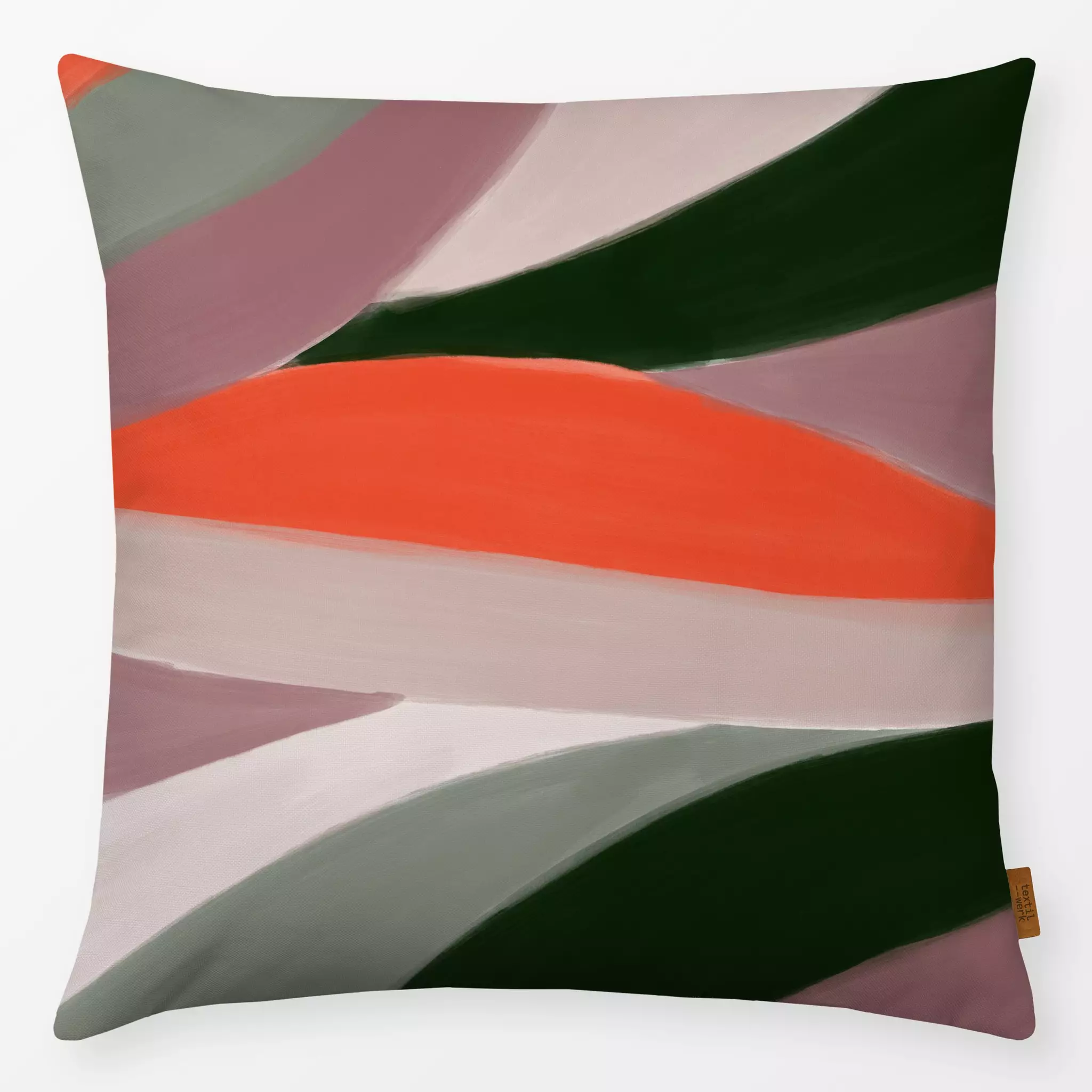 Kissen Urban Jungle Calathea bunt - Pflanzen & Botanik - von „Sophie Augustin Illustration"; Pflanzen, Jungle, botanik, dsch...