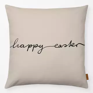 Kissen Happy Easter Beige