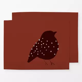 Tischset Vogel Rost