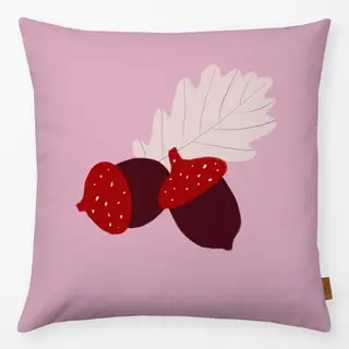 Kissen Eicheln Rosa