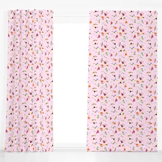 Dekovorhang Cocktails Pattern Rosa