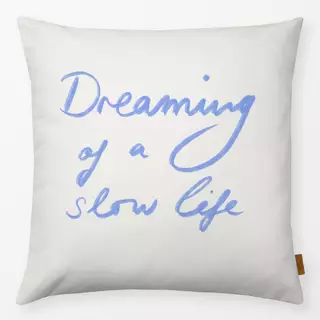 Kissen Slow life Typo