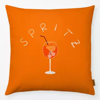 Kissen Spritz Bogentypo Orange