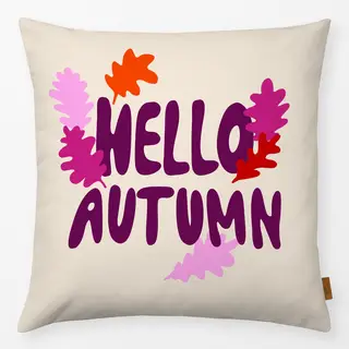 Kissen Hello Autumn Eichenblätter