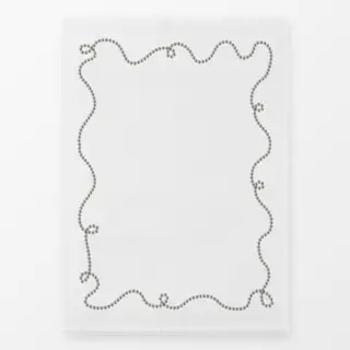 Geschirrtücher Perlenkette Rahmen Beige