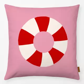 Kissen Schwimmring Pink Rot