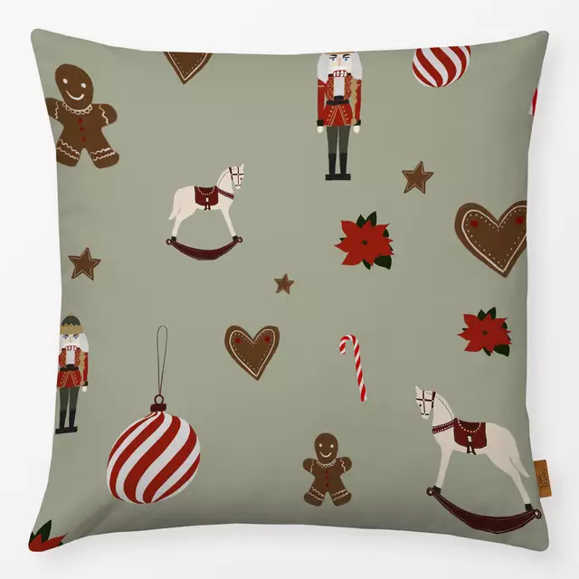 Kissen Weihnachten Muster von Sophie Augustin Illustration