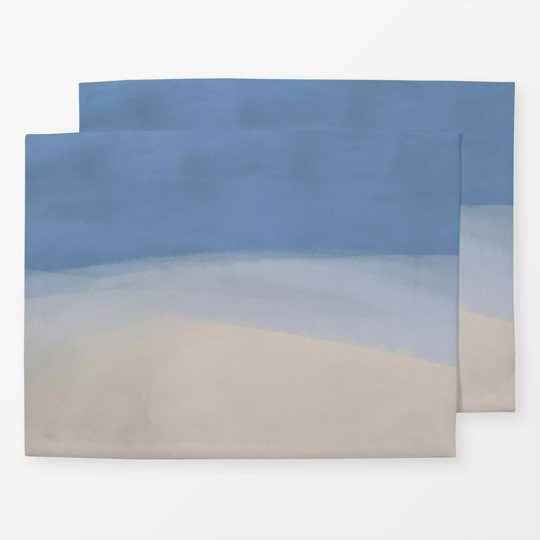 Tischset Strand - Symbole & Muster - von „Sophie Augustin Illustration"; Blaugrau, Meer, Strand, Sand, blau, mallorca, Himmel