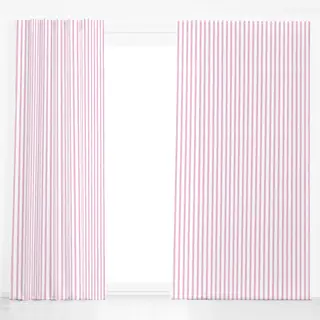 Dekovorhang Streifen Pink