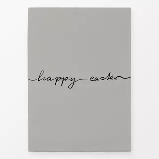 Geschirrtücher Happy Easter Hellgrau