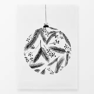 Geschirrtücher Christbaumkugel Zweige