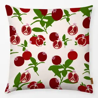 Kissen Granatapfel Blätter Pattern