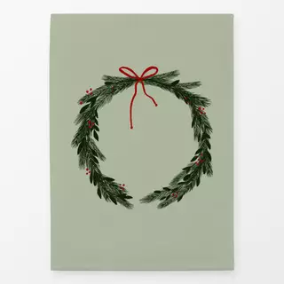 Geschirrtücher Weihnachtskranz Salbei