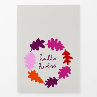 Geschirrtücher Hallo Herbst Kranz Blätter