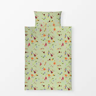 Bettwäsche Cocktails Pattern Maigrün